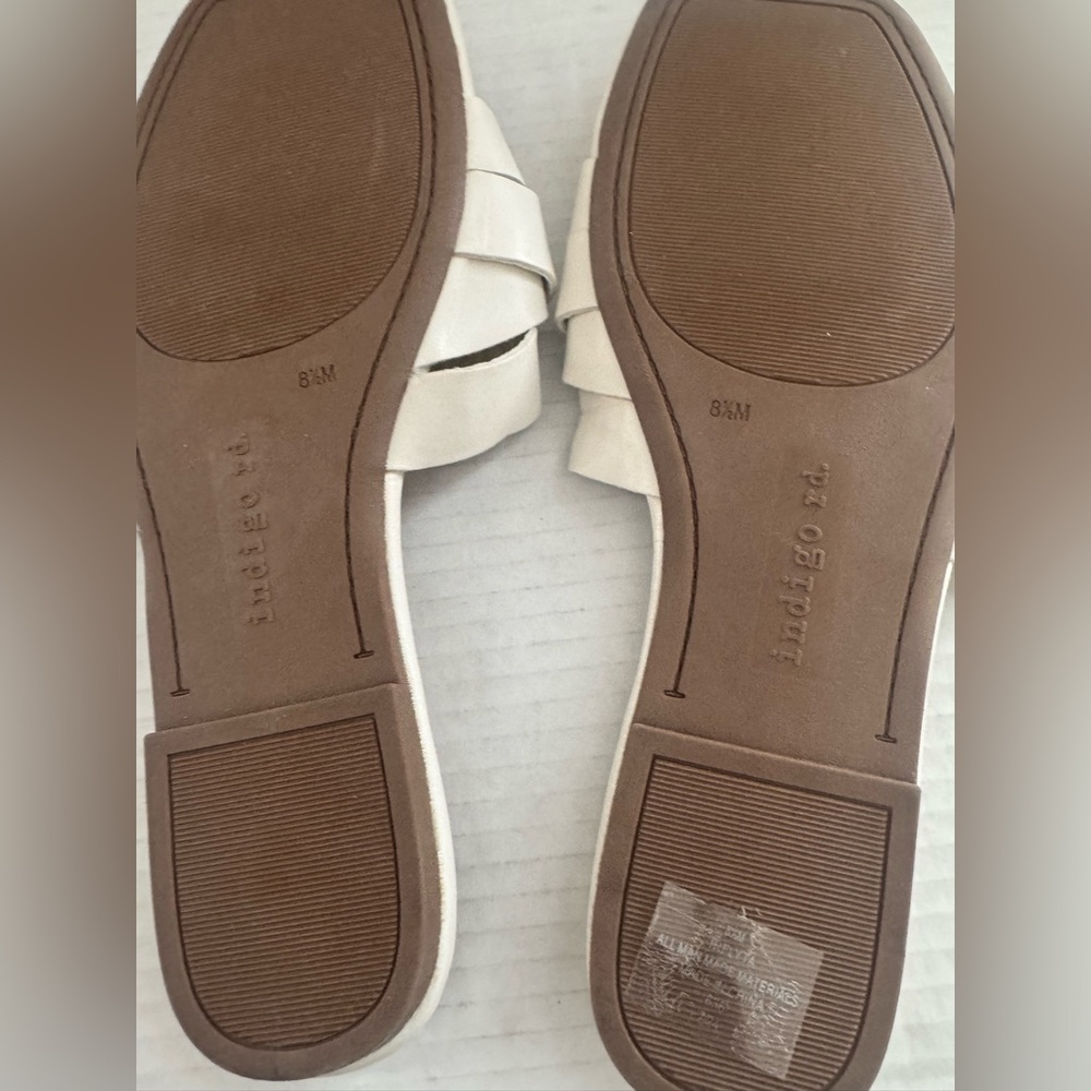 Indigo Rd. Womens Flyta Slide White‎ Summer Sandals Shoes size 8.5 - Picture 6 of 6